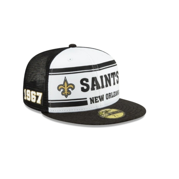 NWT Men's New Orleans Saints Fitted Hat - Picture 3 of 7